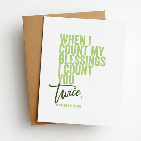 an irish blessing st. patrick's day card