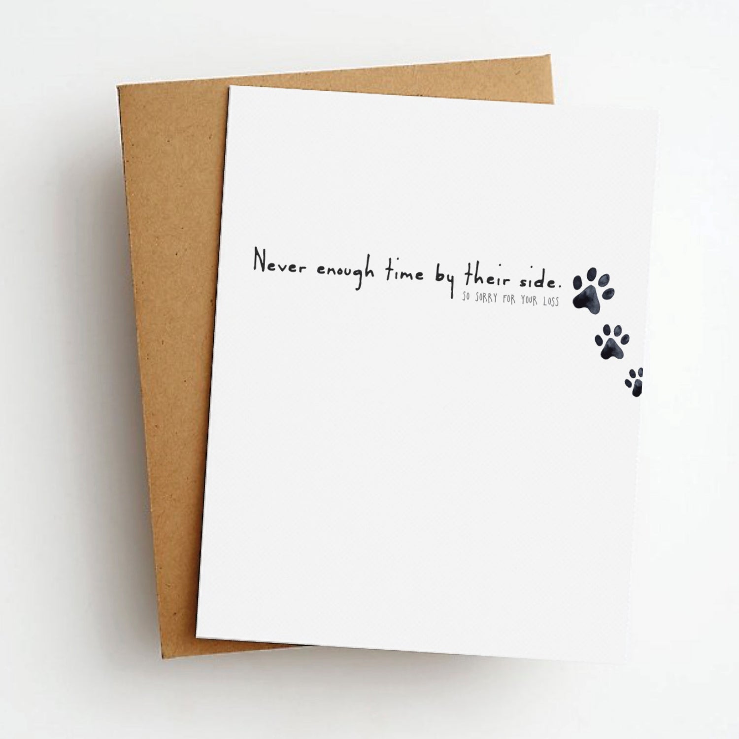 by their side pet sympathy card