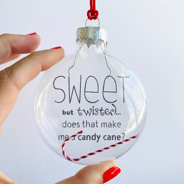 sweet but twisted (with mini candy cane!)