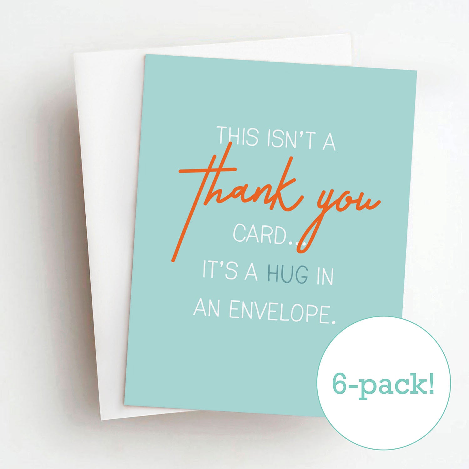 hug in an envelope cards (6-pack!)