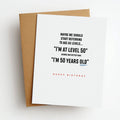 level 50 bday card