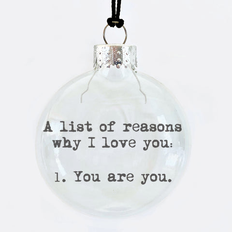 list of reasons