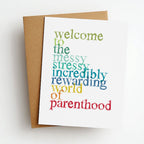 messy stressy card