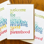 messy stressy card