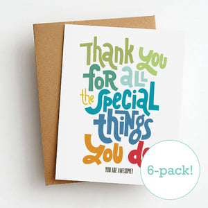 special things you do cards (6-pack!)