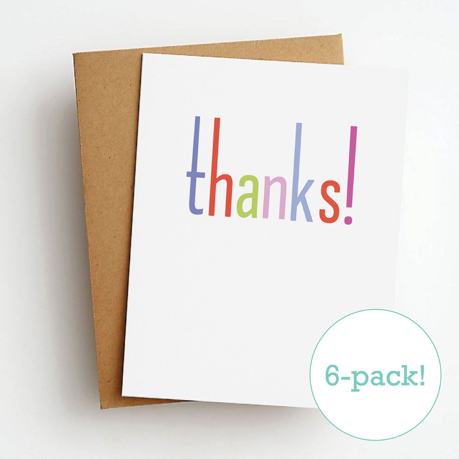tall thanks cards (6-pack!)