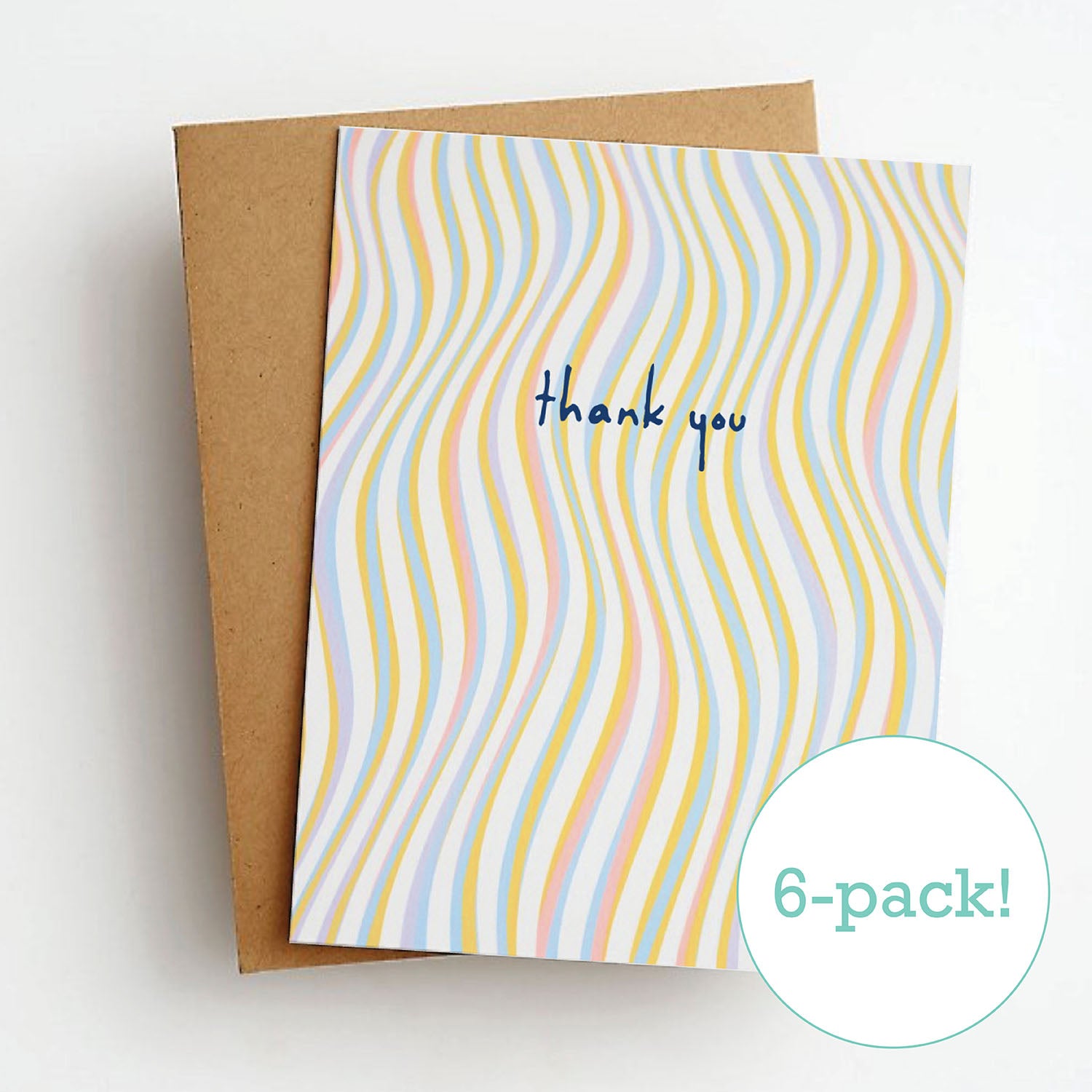 thanks squiggle cards (6-pack!)