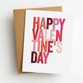 valentine's day colors card