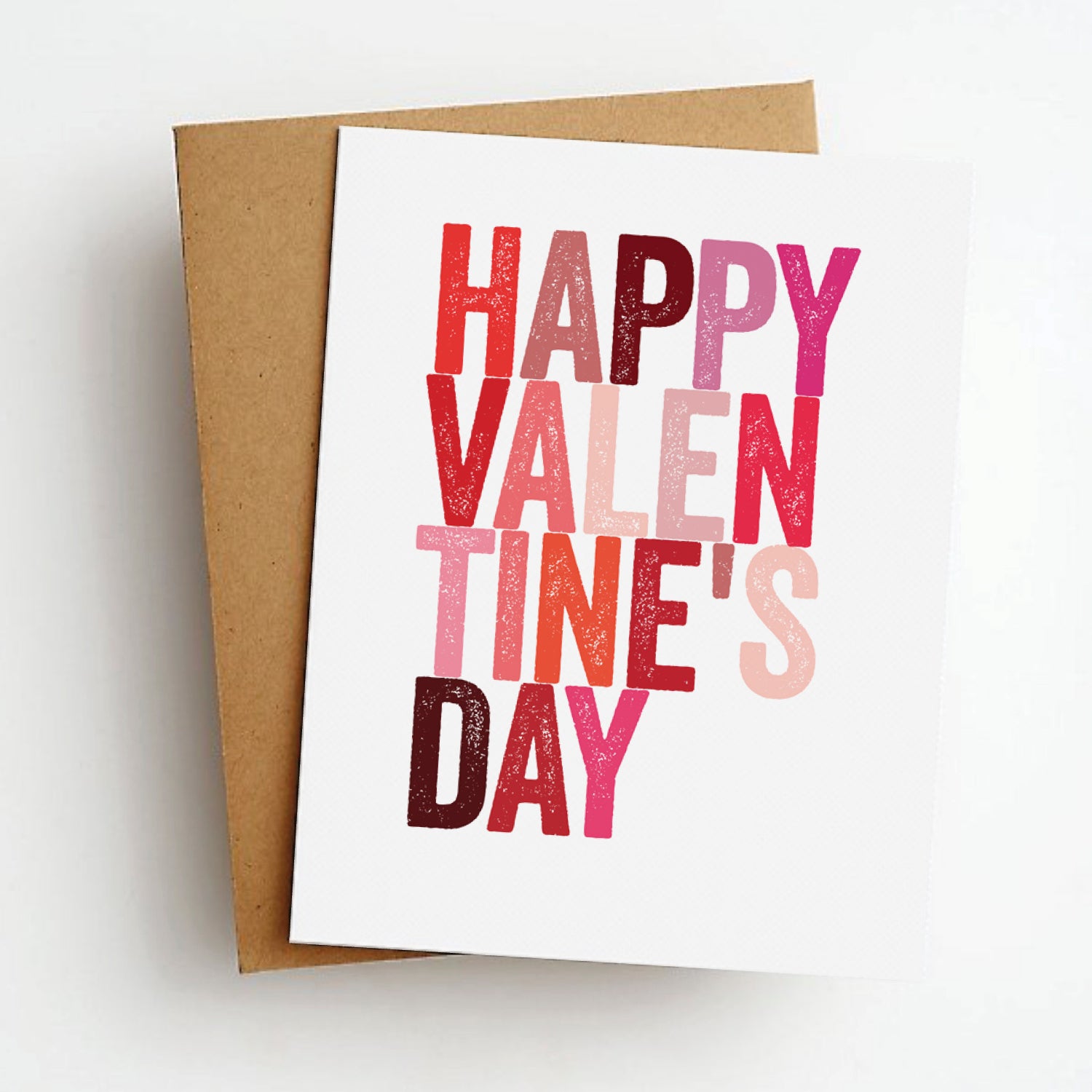 valentine's day colors card