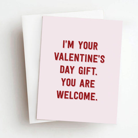 valentine's gift sarcastic card
