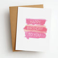 watercolor bday