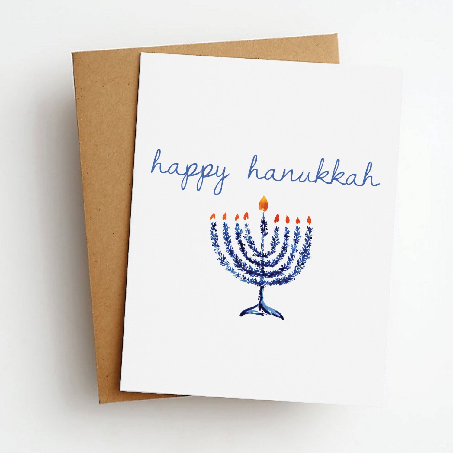 watercolor hanukkah